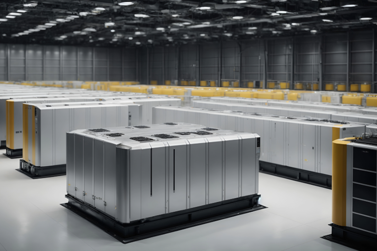 data center batteries Data Center room full of batteries